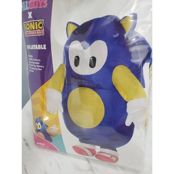 [01729433] Spirit Halloween Kids Sonic the Hedgehog Inflatable Costume-Fall Guys - Picture 3 of 5